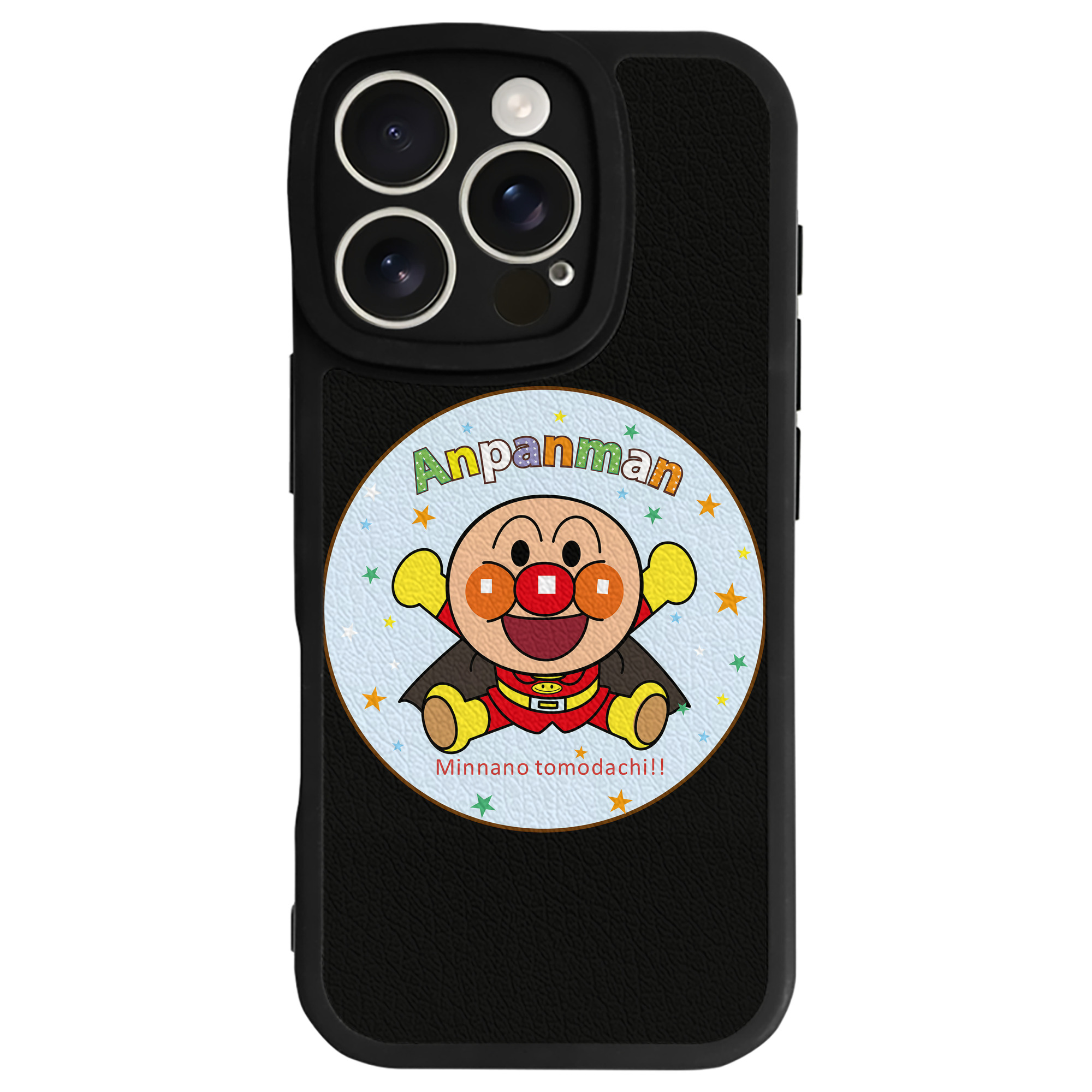 （画像用） アンパンマン Anpanman 【iPhone 16シリーズ対応】シリコンスマホケース（レザー調） 材質：シリコン